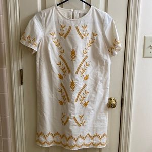 Petite XS loft shift embroidery dress